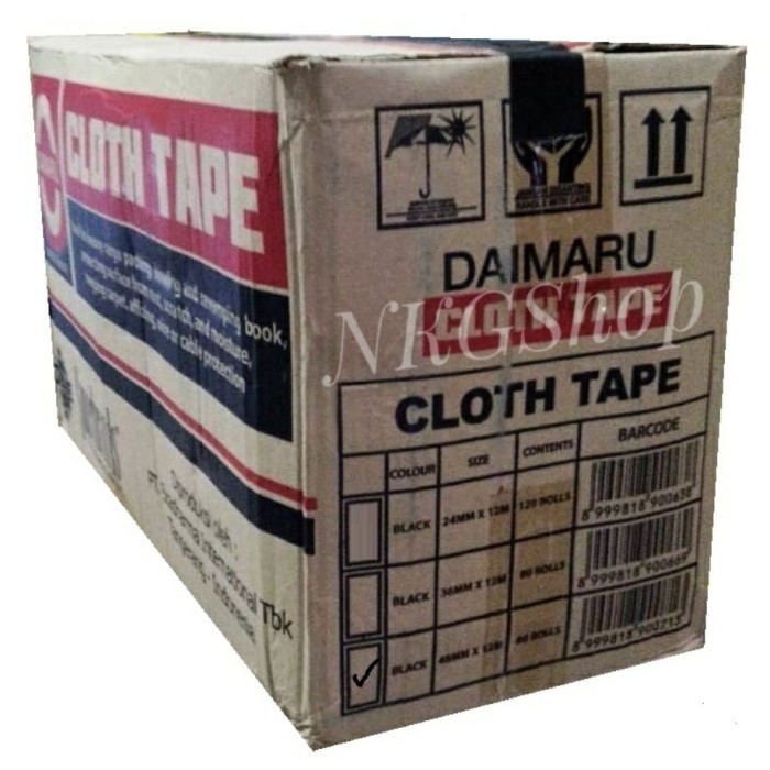 

LAKBAN KAIN DAIMARU/CLOTH TAPE DAIMARU 48MM X 12M (MIN 1DUS = 60ROLL)