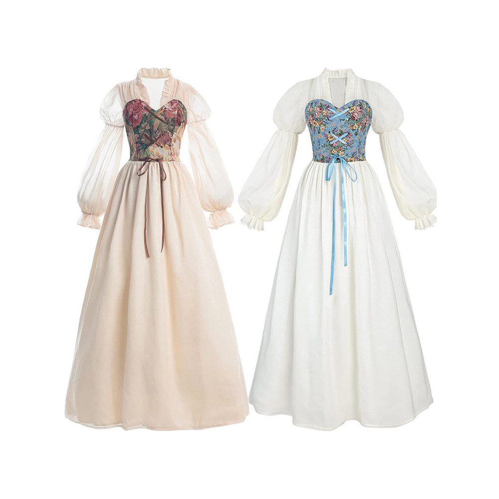 Renaissance Era Dress Women's Medieval Costume Victorian Era Pirate Dress Fairy Witch