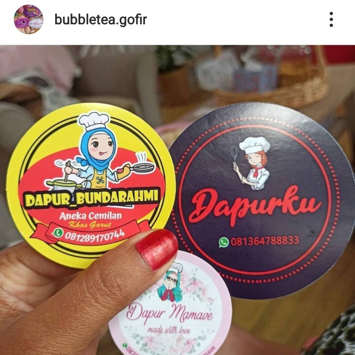 

STIKER BULAT 6,5 CM