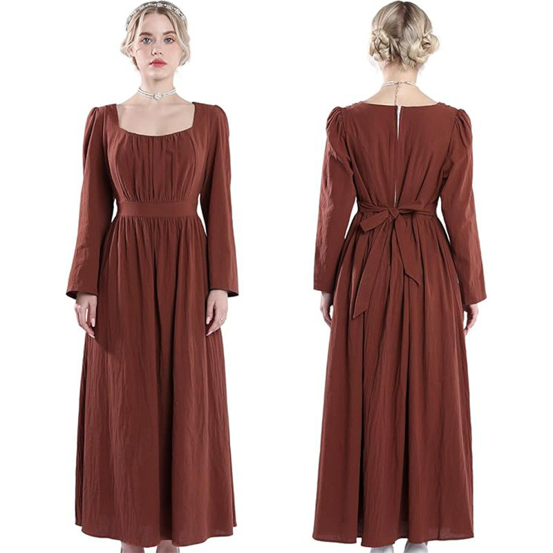 Women's Vintage Dress Medieval Classic Victorian Dress Long Dress Regency Era