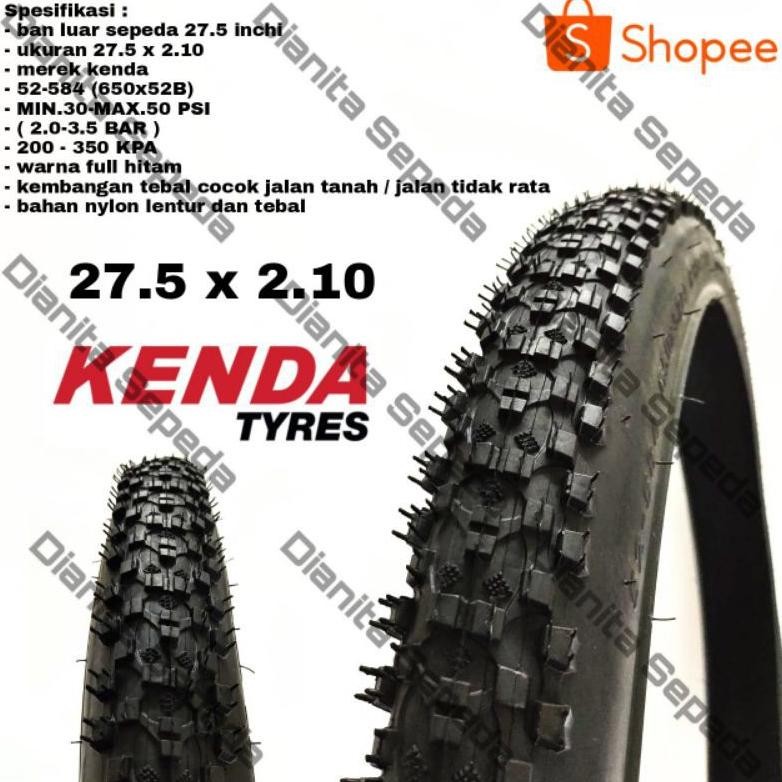 Sale ban luar 27.5 x 2.10 2 10 210 27 5 kenda small block sepeda mtb thrill Polygon pacific uk 27.5x