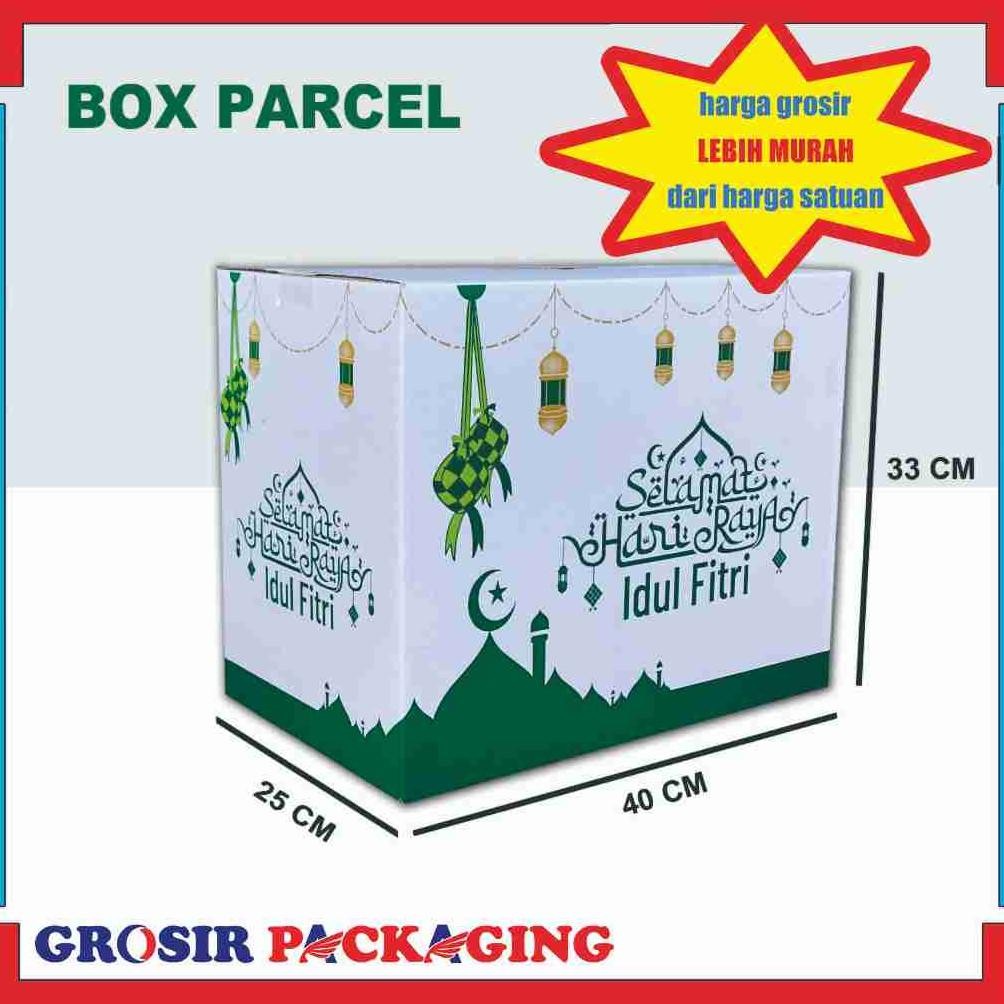 

kareemid (paket 100pcs) box parcel 40x25x33 cm eidul fitri / kotak parcel hari rayaidulfitri