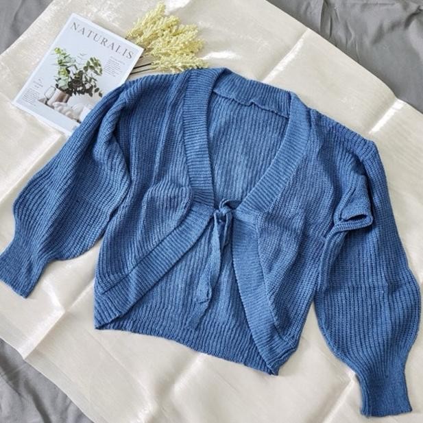 Joly Sweater Tali Depan Rajut Wanita - Cardingan Rajut - Rajut