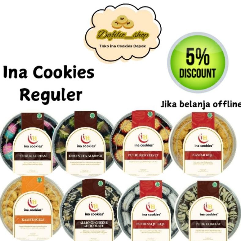 

kareemid ina cookies toples reguler kue kering lebaran