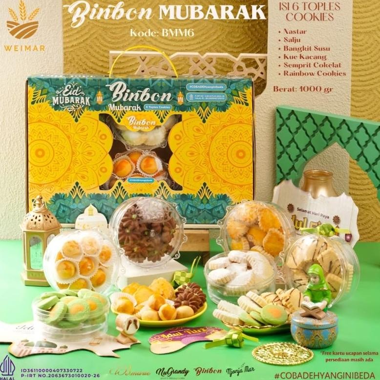 

To94 Paket Kue kering Lebaran ( 1 Paket isi 6 Toples ) - Hampers Bingkisan Kue Idul Fitri - Bingkisan THR - Bellarosa - Binbon - Ovina - Pelangi rasa Termurah