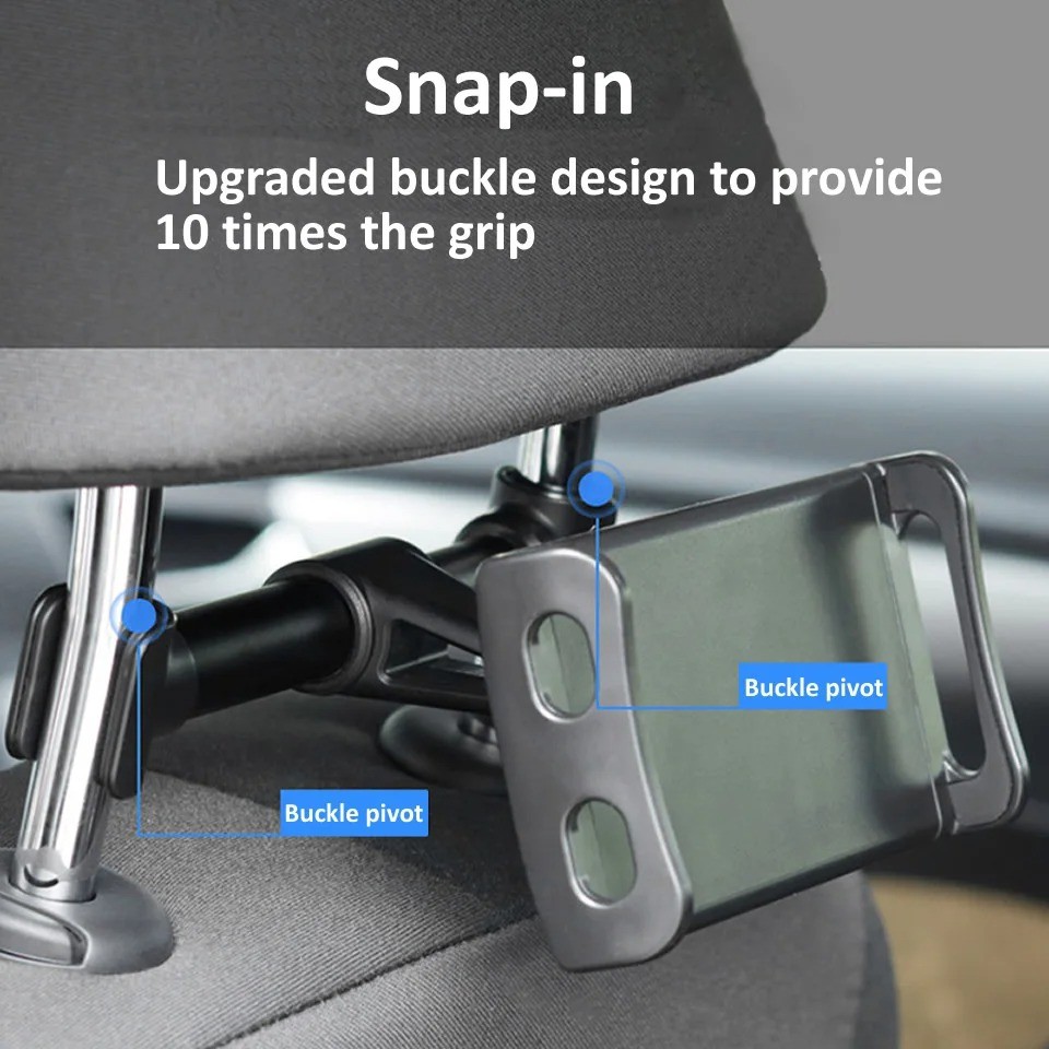 Phone Holder Car Back Seat Headrest Mount Adjustable