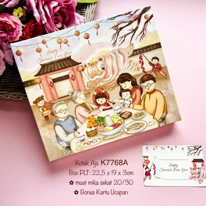 

Terbaru (10Pcs) K7768 Kotak Imlek +Mika Sekat Nastar/ Lapis Legit/ Mochi/ Sincia Original