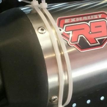 Knalpot R9 Alpha Black Silencer Only 50mm Terlaris