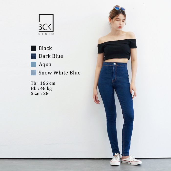 Bck-Celana Jeans Highwaist Wanita Arcelia