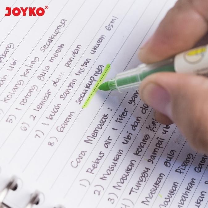 

Dual Tip Highlighter Penanda Berwarna Joyko HL-53 1 Set 4 Pcs 4 Warna