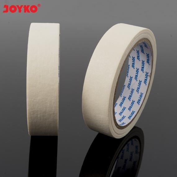 

Masking Tape Lakban Kertas Warna Cream Joyko 24 mm x 20 meter