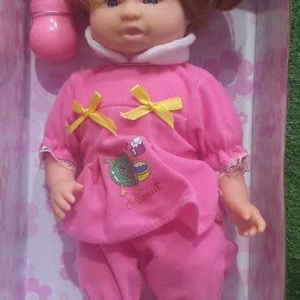 mainan boneka bibi ekspresi bibi gigles bahan karet boneka bayi Terlaris