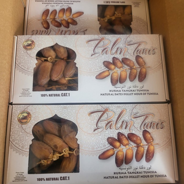 

Kurma Palm Fruit 500 Gram Tunisia Tangkai Fresh