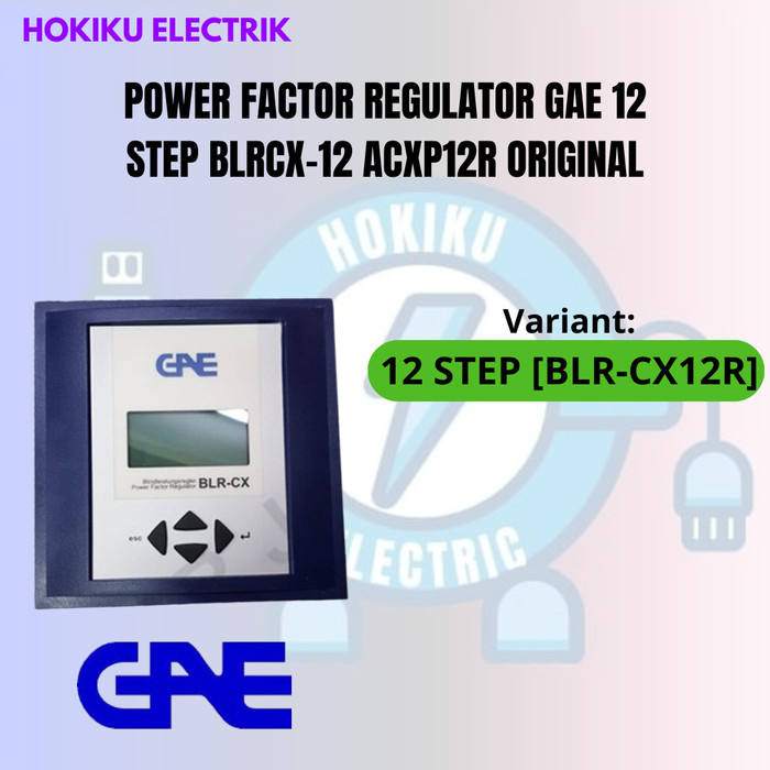 POWER FACTOR REGULATOR GAE 12 STEP BLRCX-12 ACXP12R ORIGINAL