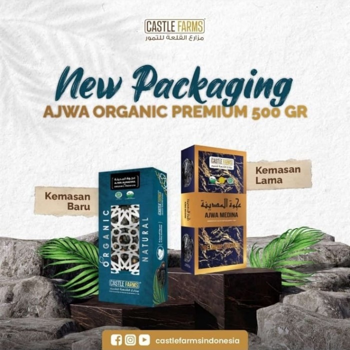 

Promo Terbatas Ajwa Castle Farm Premium 1Kg Aman