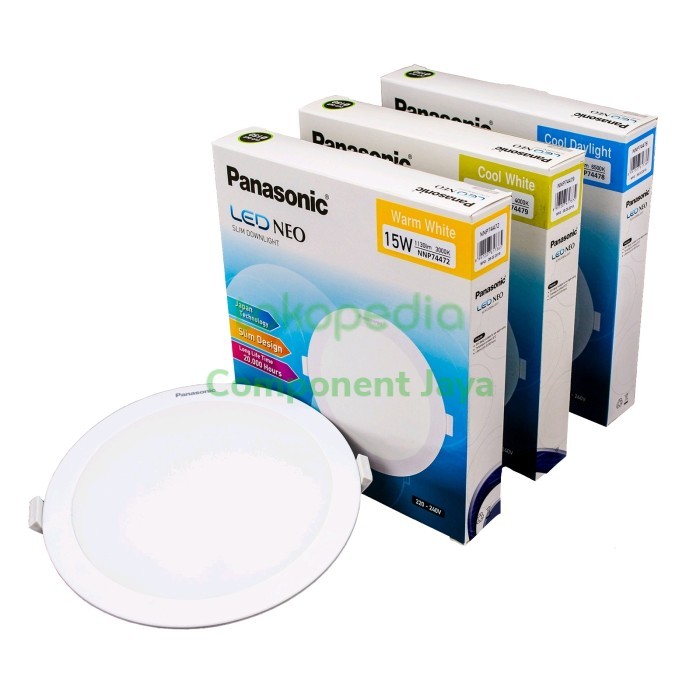Lampu Downlight LED Panel PANASONIC Neo Slim 15W 15 Watt NNP74478031
