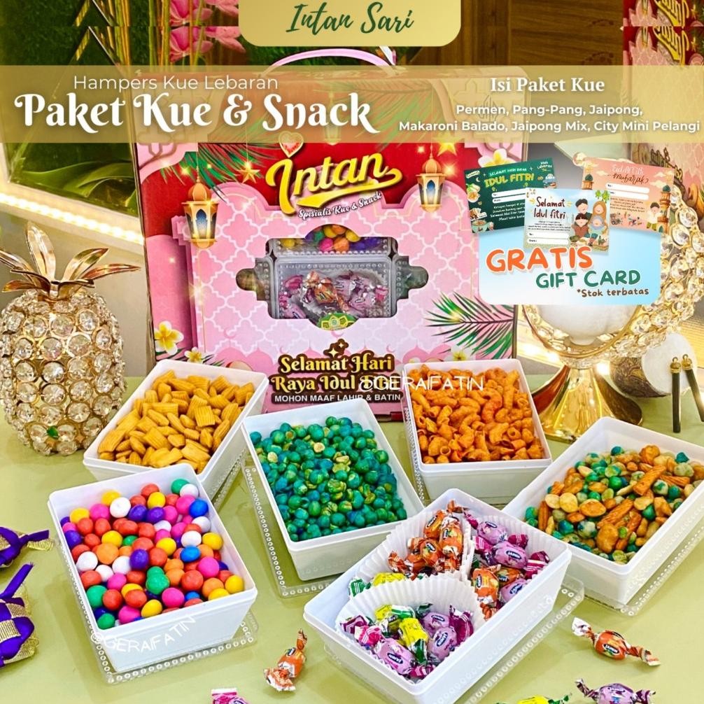 

uk-12 BUTTER COOKIES INTAN SARI PAKET IDUL FITRI PAKET KUE & SNACK CEMILAN LEBARAN 2025 Murah
