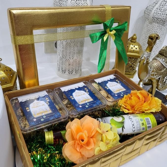 

New Paket Box Hampers Lebaran Kue Kering Toples Murah 6 Limited Edition