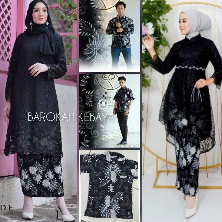 Kebaya Hitam / Kebaya Hitam Couple Batik / Kebaya Tunik