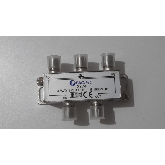 SPLITTER 4-WAY MERK PACIFIC TYPE 2774, RANGE FREQUENCY 5-1000 MHz