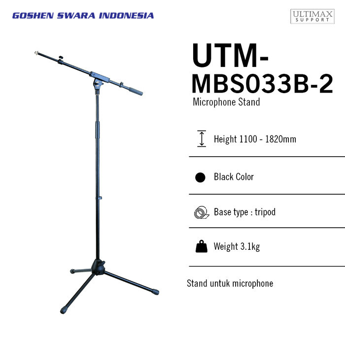 

Ultimax MBS033B-2, Microhpone stand