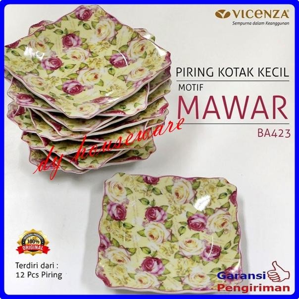 AURORAE PIRING KUE TATAKAN PIRING LEPEK KERAMIK VICENZA B423 PER LUSIN