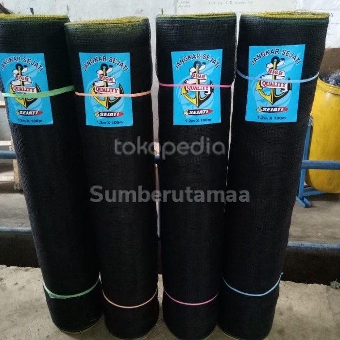 WARING HITAM Jaring waring meteran high quality waring pagar 100m roll