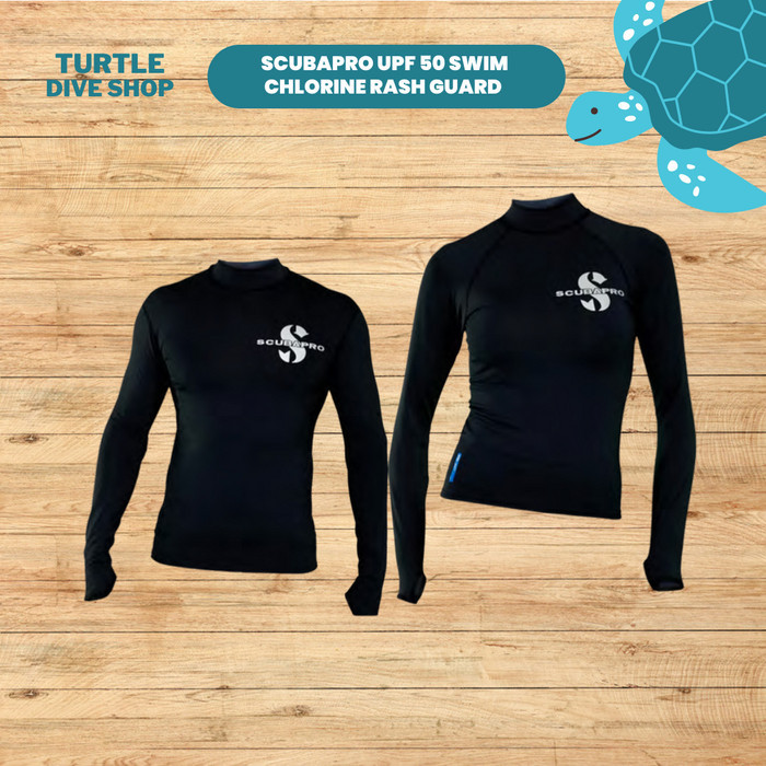 Scubapro UPF Swim Chlorine Resistant Rash Guard Scuba Diving - Atasan