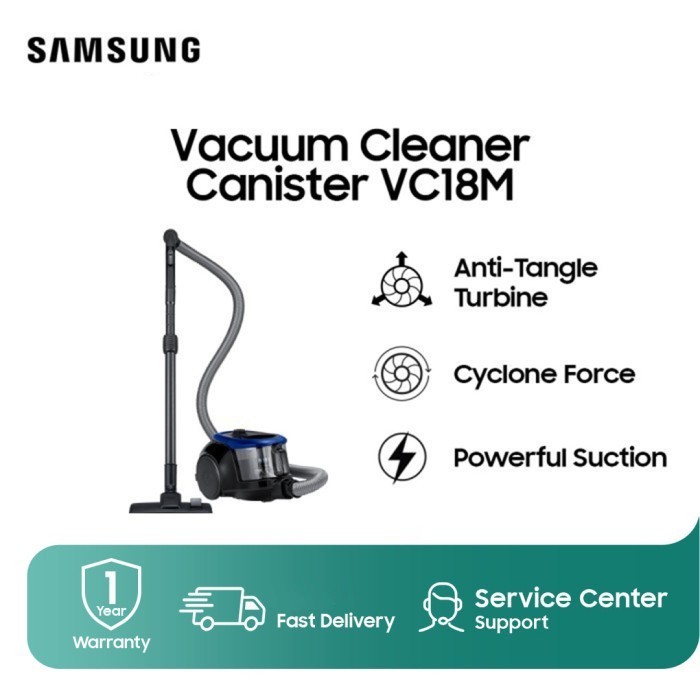 Samsung VC18M2120SB/SE Canister Vacuum Cleaner 380W