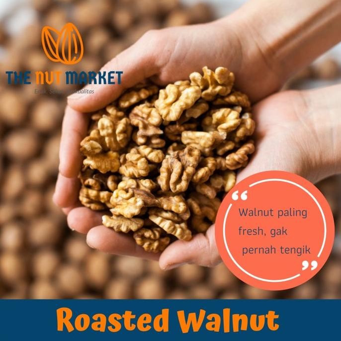 

Kacang Walnut Oven (Roasted Walnut) Usa Imported, 500 Gram