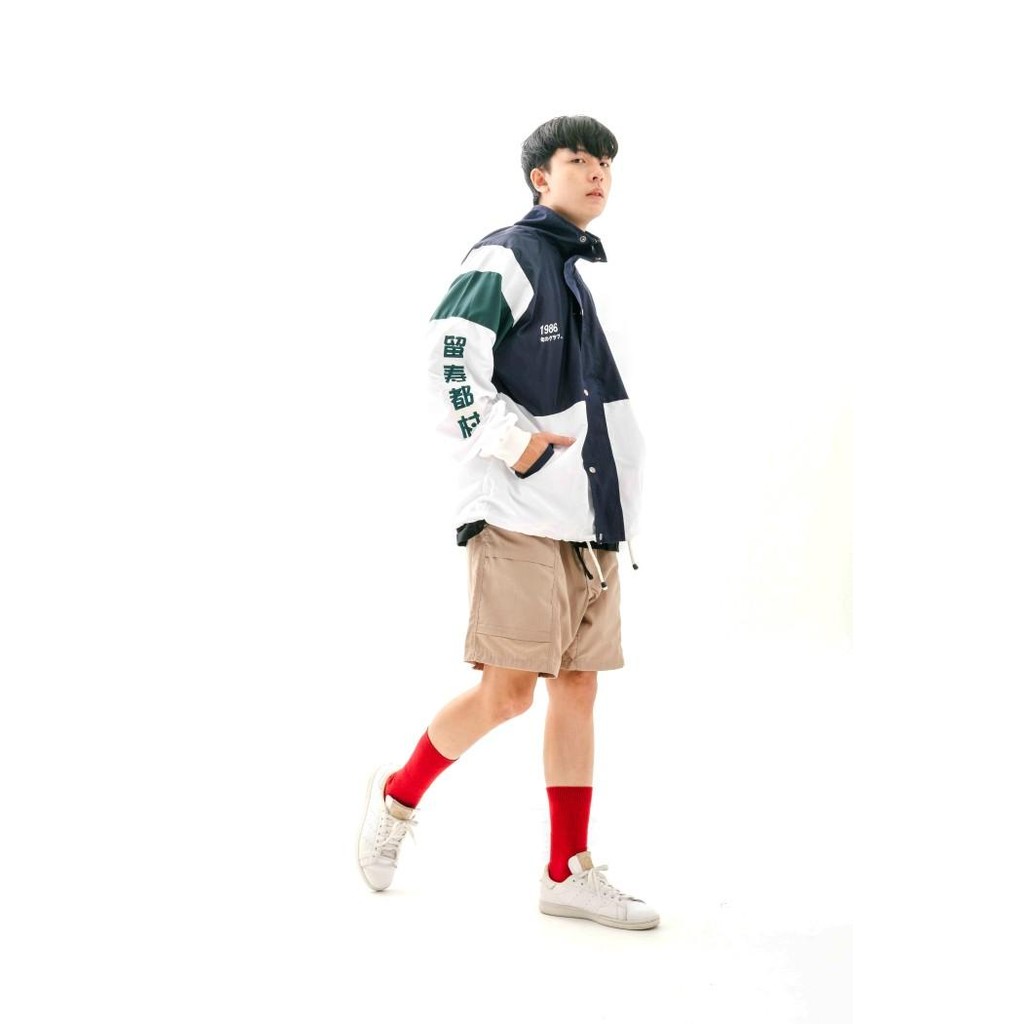 Japan Oversize Vintage Jacket / Jaket Colorblock Jepang Windbreaker Promo Terbatas