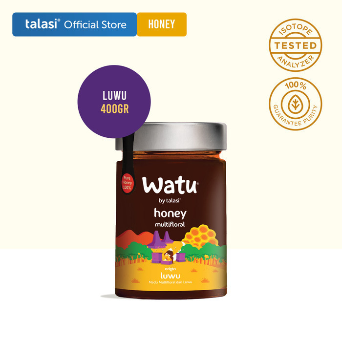 

Watu Multifloral Honey - Madu Asli Luwu 400gr Sulawesi Selatan Kode 1032