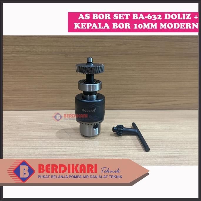 >>>>>] As Bor 10mm 10 mm DOLIZ BA632 BA 632 Komplit Set Kepala Bor Modern