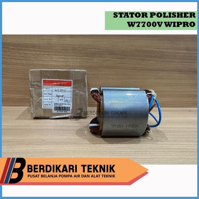 ] STATOR BANTALAN MESIN POLISHER 7 IN INCH W7700V W 7700 W 7700V W 7700 V WIPRO
