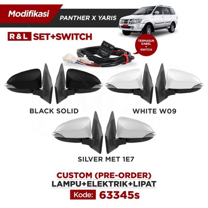 Modifikasi Spion Mobil Panther Touring housing Yaris Vios - Lipat Terlaris