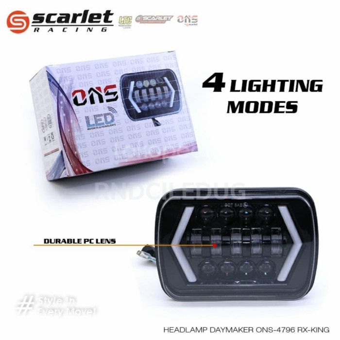 Lampu RX-King daymaker kotak