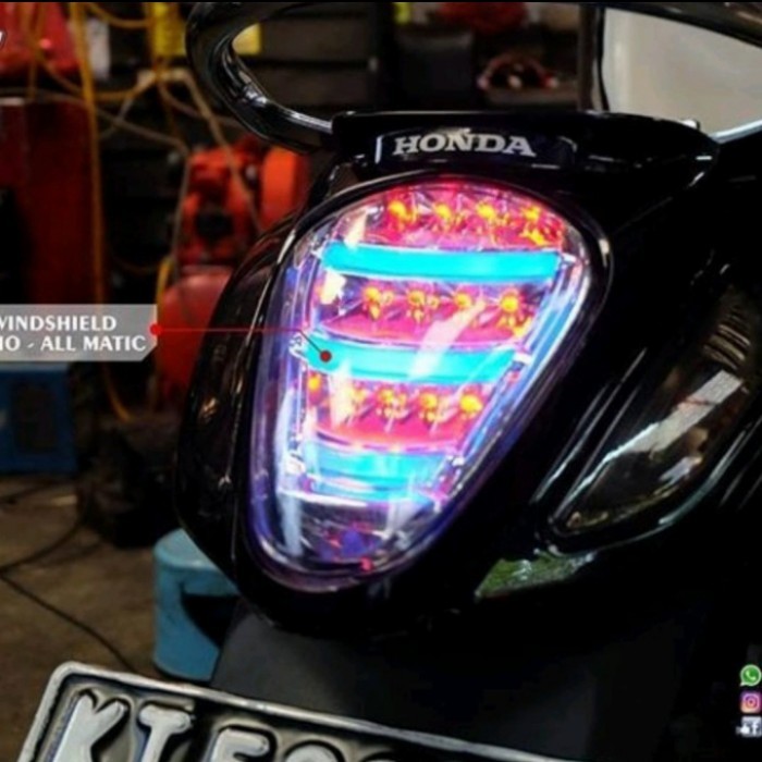 Lampu stoplamp belakang Scoopy fi Led JPA 2013-2016