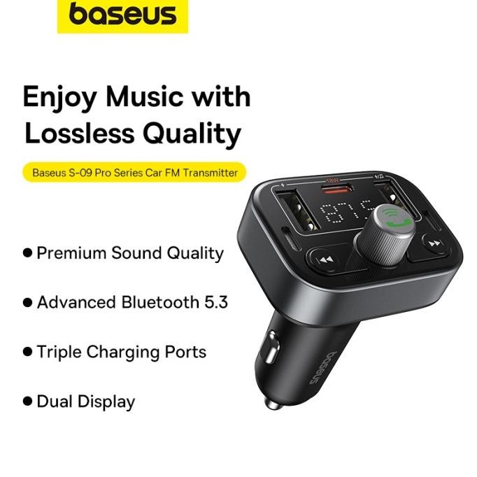 Baseus Car Fm Transmitter S-09 Pro Series Car Fm Transmitter