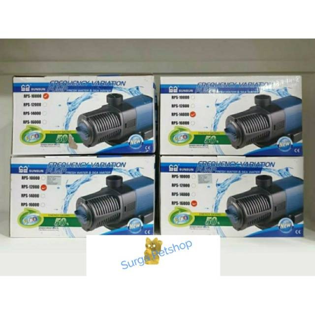 Pompa SUNSUN Submersible pump rps 16000 pompa aquarium kolam hidroponik aquascape IMPORT RPS16000