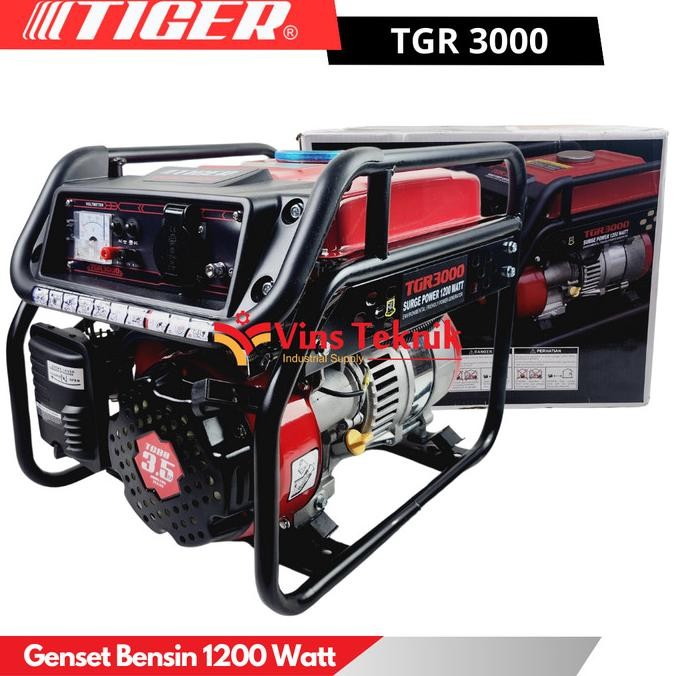 Mesin Genset Bensin 1000Watt Generator Set Tgr 3000 Tiger Tgr3000