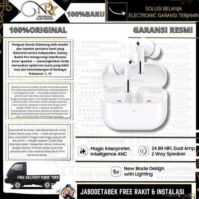 Grosir Samsung Galaxy Buds 3 Pro - Garansi Resmi Sein 100% Segel Original - 24 Bit Hifi 2 Way Speake