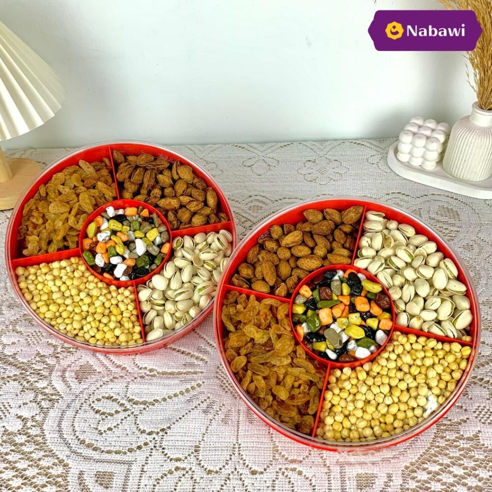 

Paket Hampers Exclusive 5 Sekat Kacang Arab Pistachio Kismis Almond Coklat Oleh Oleh Haji Dan Umroh Diskon