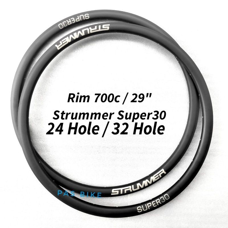 New Rims Gravel 700c 24 Hole 32 Hole Tubeless Velg Strummer Super 30 mm