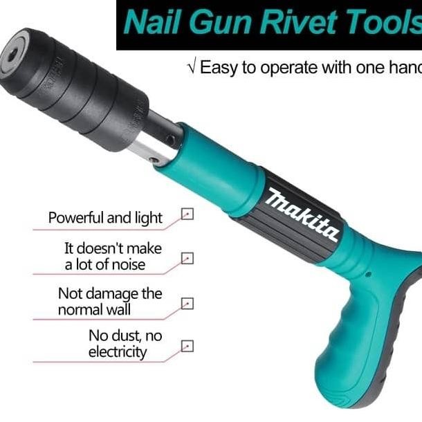 KLJ 24H ShipNail Gun Manual Steel Nail Gun Nail Puncher Gun Rivet Concrete Wall Gun Contains 50 Nail