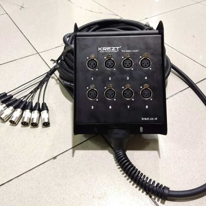 Snake Kabel 8 Channel Komplit + Stage Box Krezt 25 Meter New Stok