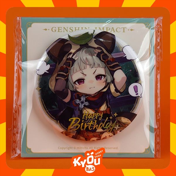 Terlaris Zhongli Keqing Eula Sayu Xingqiu Kaedehara Kazuha Xiangling Birthday Series Theme Badge -