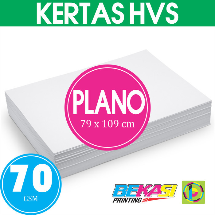 

Kertas HVS 70 GSM (Gram Per Square Meter) Ukuran Plano 79x109 cm