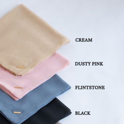 Hijab Deenay Segi Empat Polos Paris Ultimate New Promo Terbatas