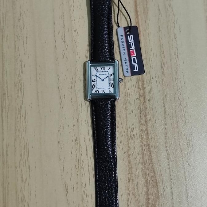 Terlaris Sanda 1108 Sanda Tank Jam Tangan Pria Simple Mewah Elegan Ready Stok
