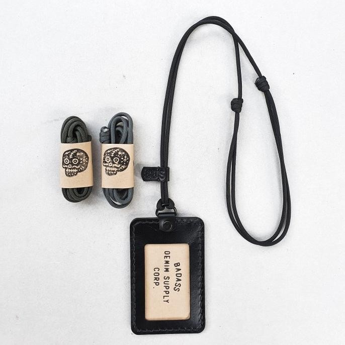 

BDS LEATHER ID HOLDER AND LANYARD ROPE